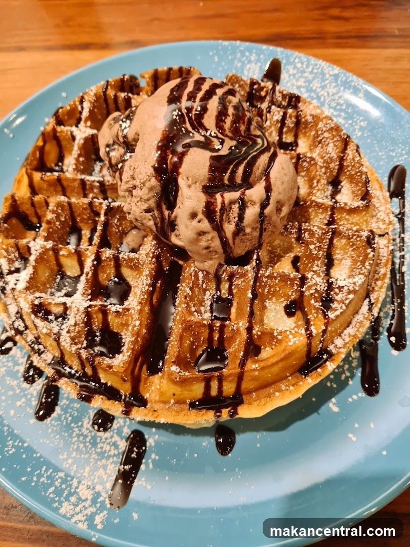 Waffle with Ice Cream