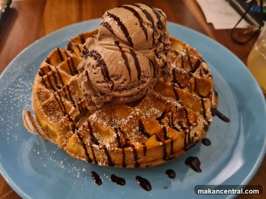 Waffle with Ice Cream