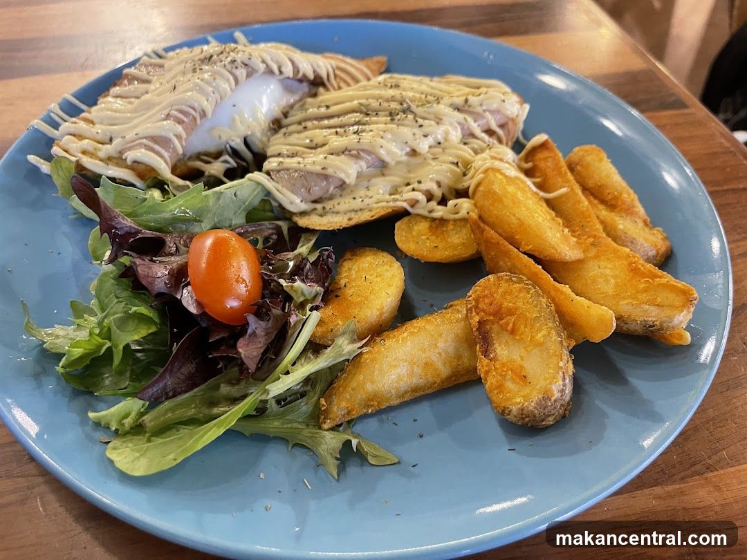Food Plate on Wooden Table