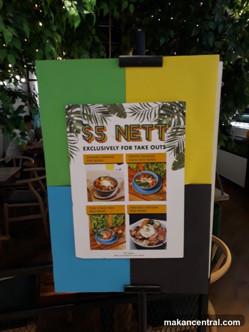 $5 NETT Take Out Menu Board