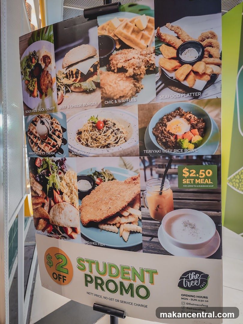 Promotional Poster at Café Entrance