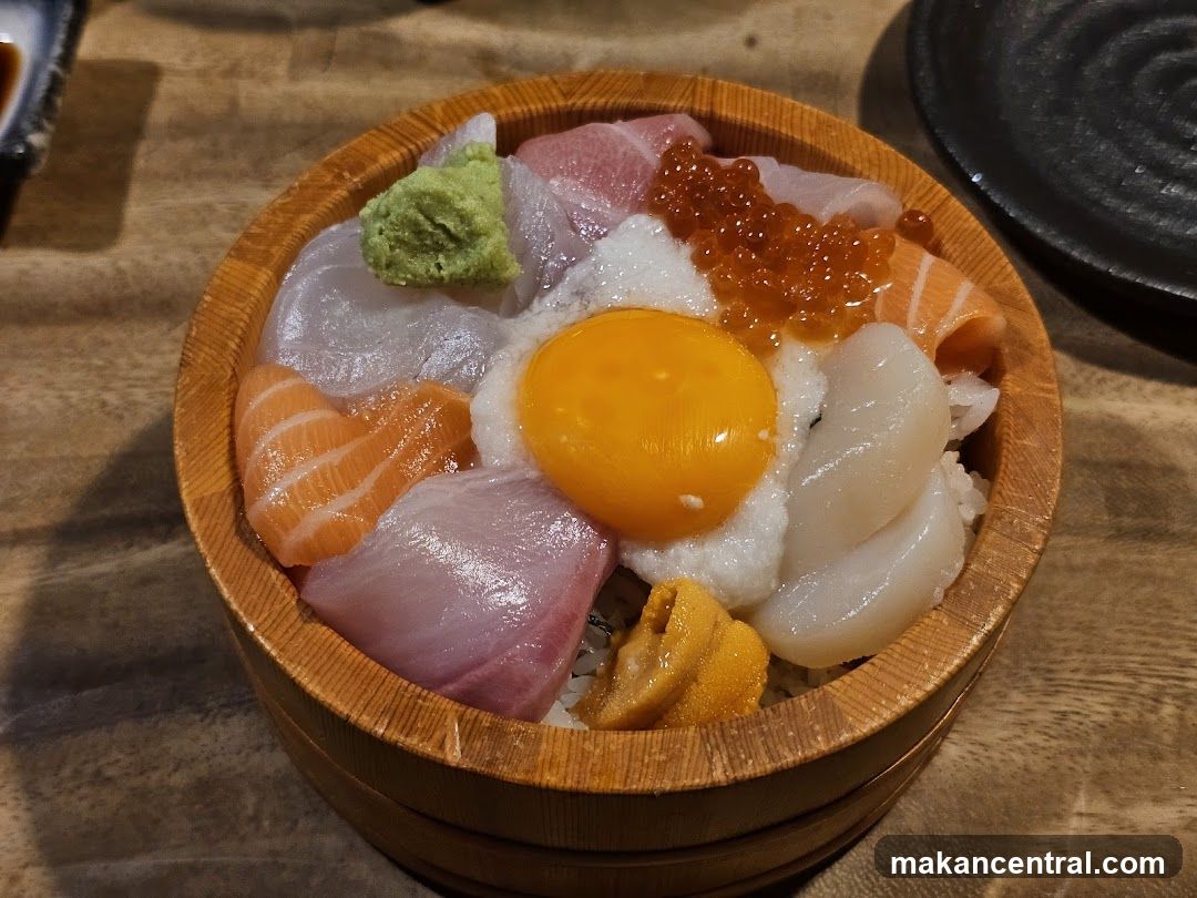 Sushi Bowl in Wooden Bowl