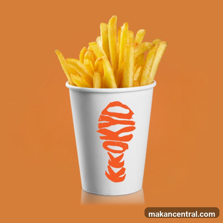 Fries in branded cup