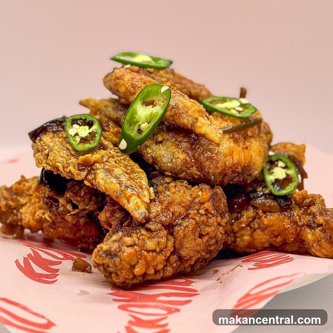 Fried Chicken Wings with Jalapeños
