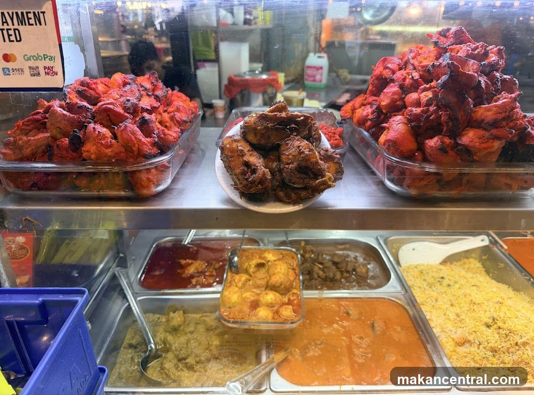 Food display at a restaurant counter