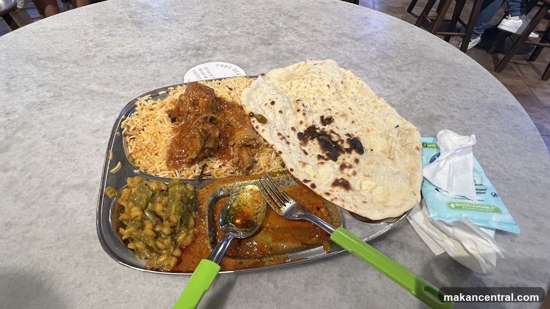 Food served on a tray