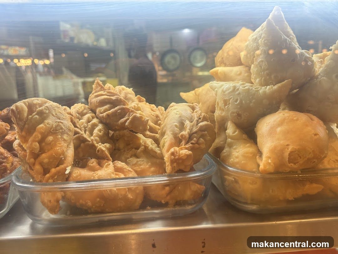 Food Display in Glass Case