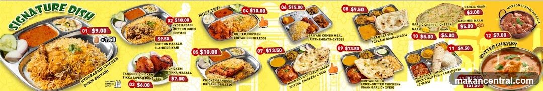 Signature Dish Menu