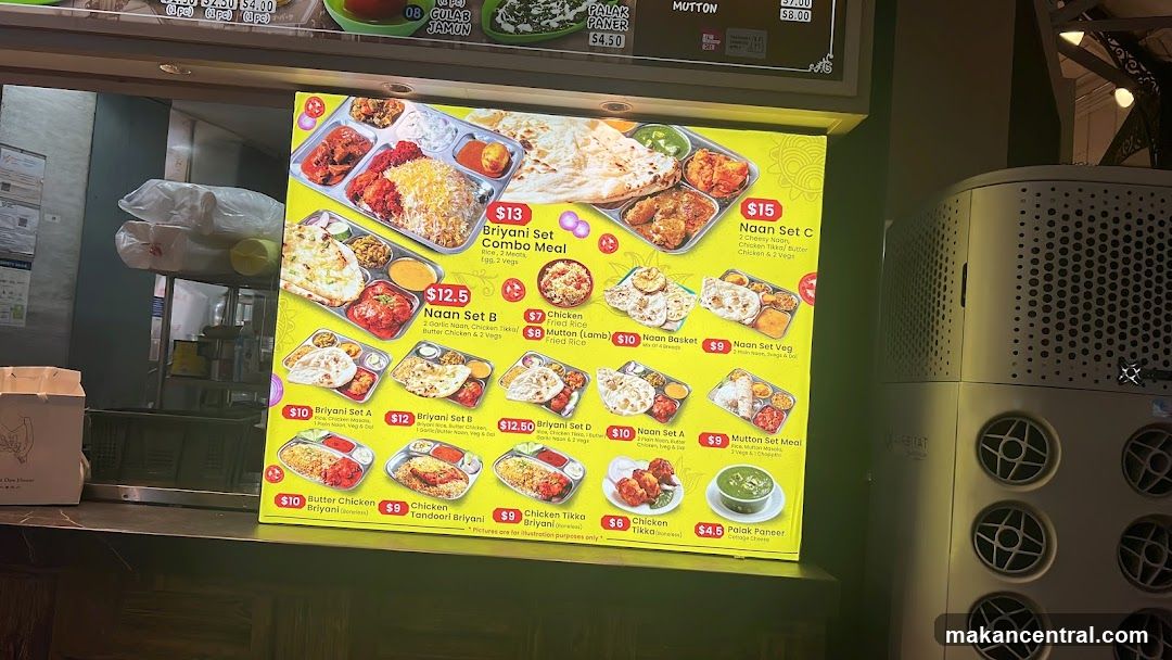 Indian Food Menu Board