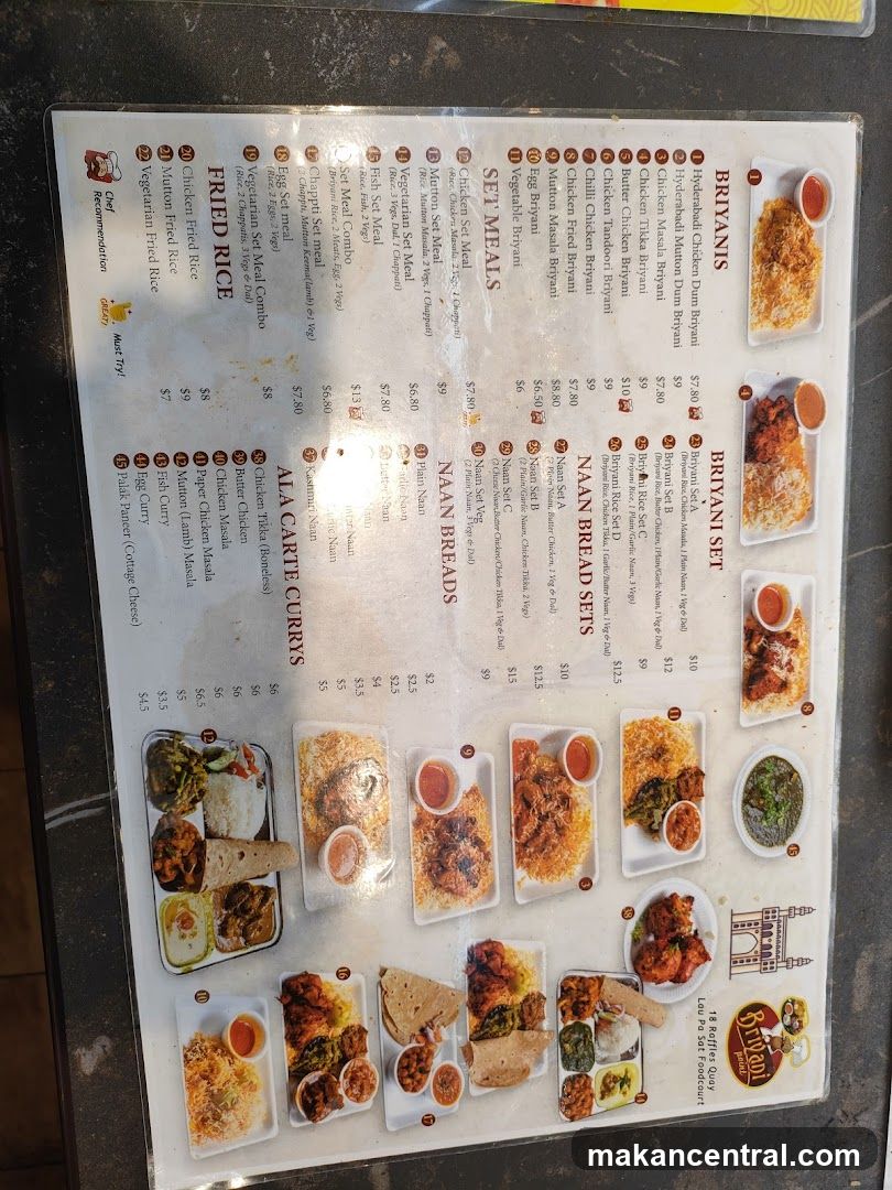 Biryani Set Menu