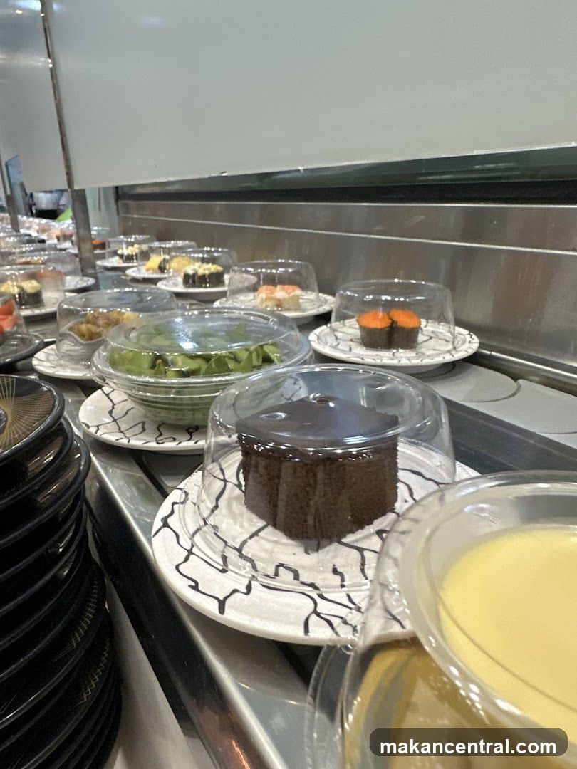 Serving Counter with Covered Food Items