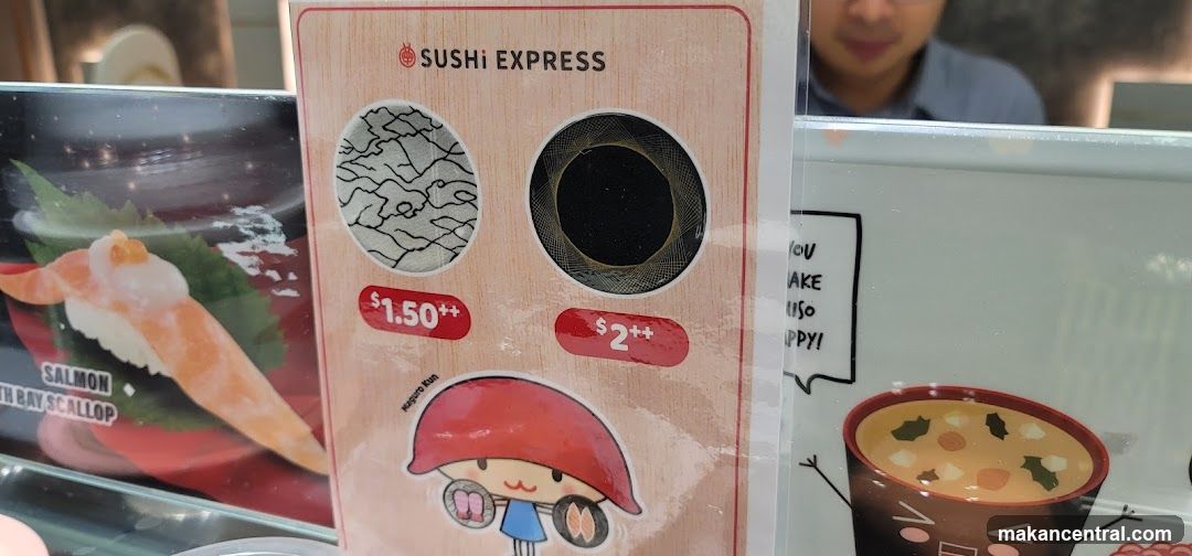 Sushi Express Menu Display