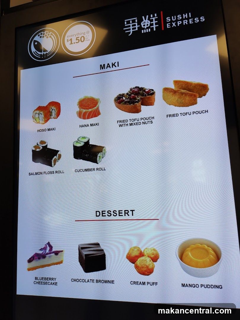 Sushi Express Menu