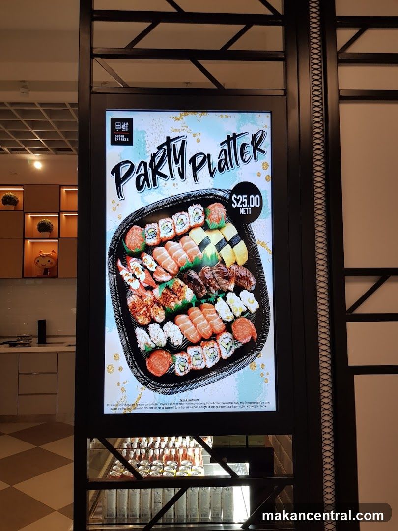 Sushi Express Party Platter Advertisement