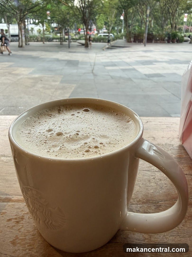 Coffee cup on wooden table