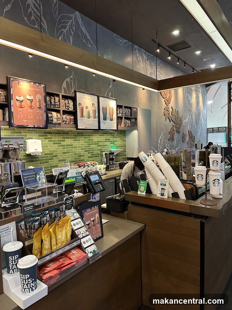 Starbucks interior counter area