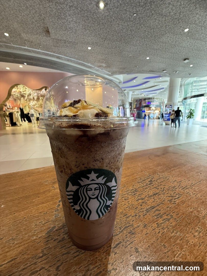 Starbucks beverage in shopping mall