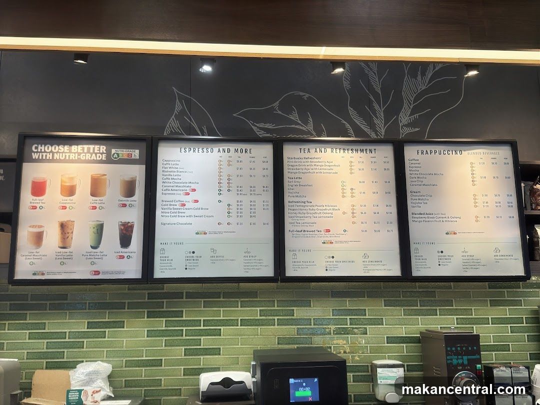 Starbucks Menu Board
