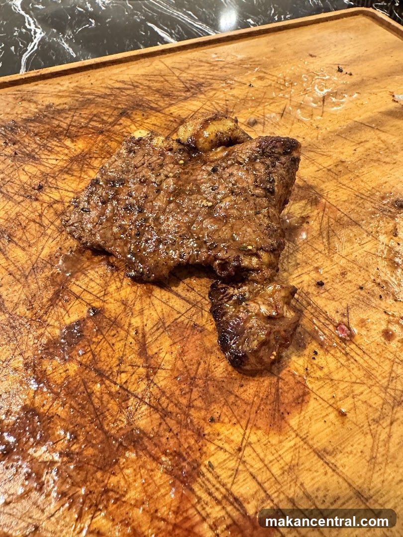 Grilled Meat on Wooden Board