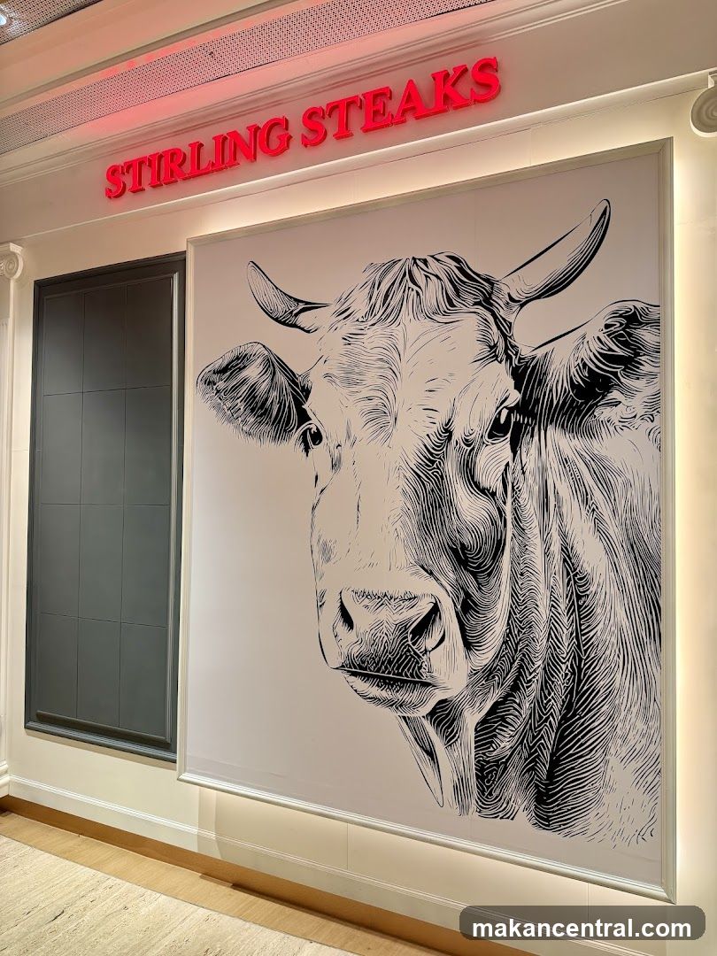 Stirling Steaks Interior Signage