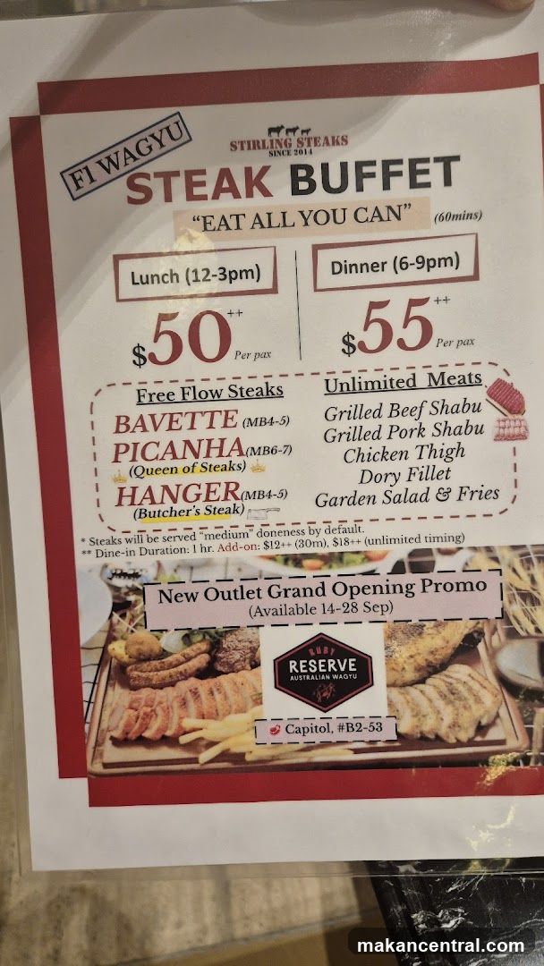 Steak Buffet Promotion Poster