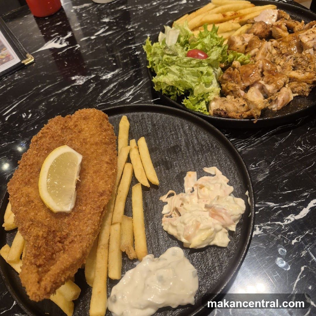 Food served at a restaurant