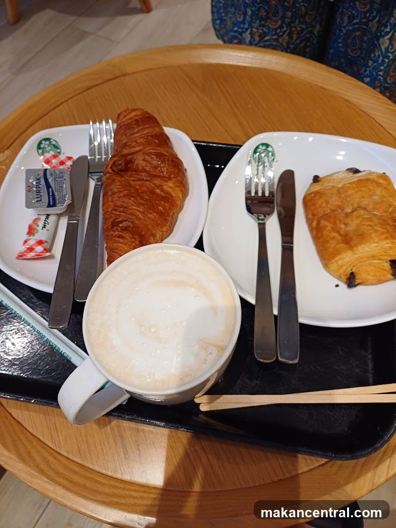Coffee and Pastries on Tray