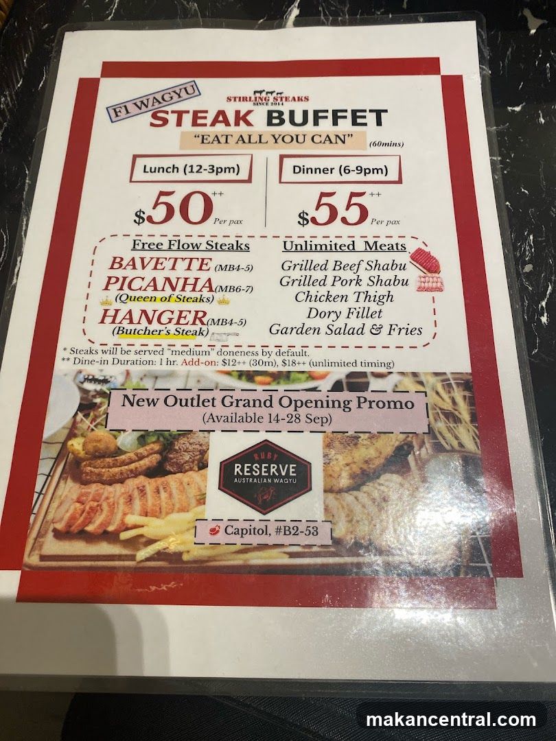 Steak Buffet Promotion Flyer