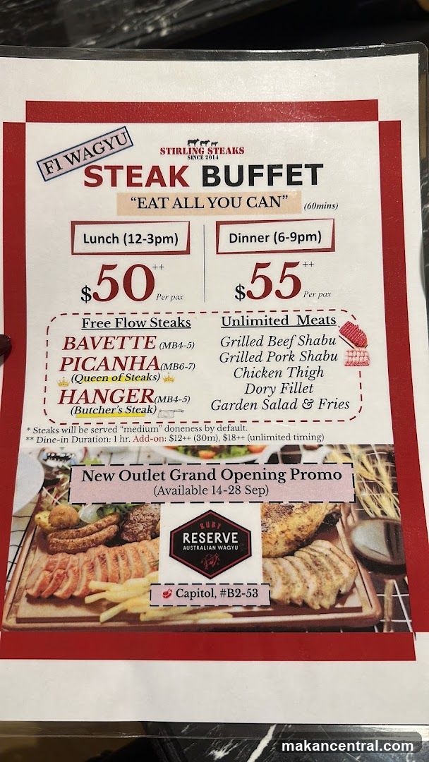 Steak Buffet Promotion Flyer