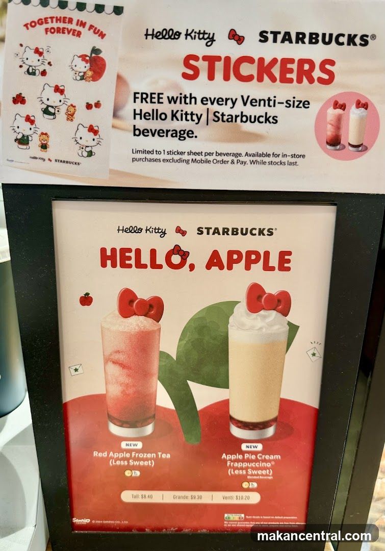 Hello Kitty Starbucks Promotional Display