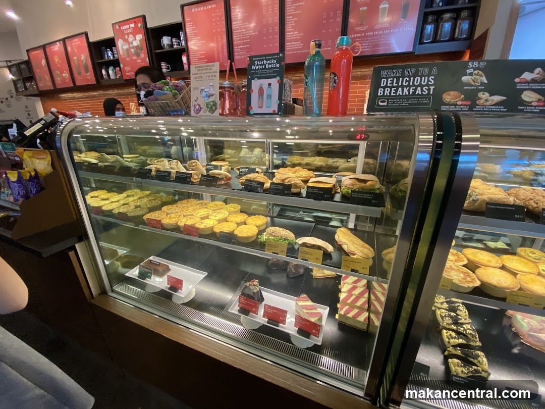 Starbucks interior bakery display