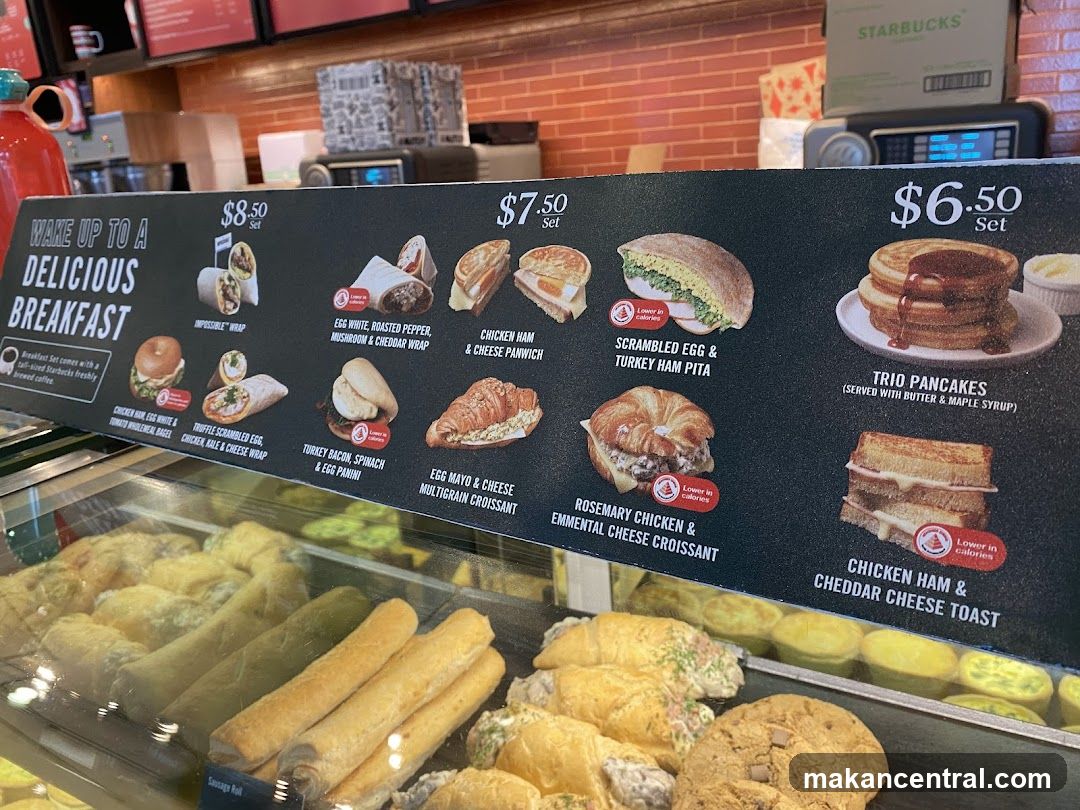Breakfast Menu Display