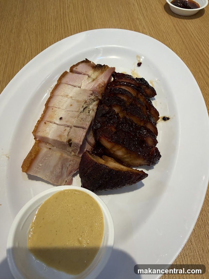 Food Plate on Wooden Table