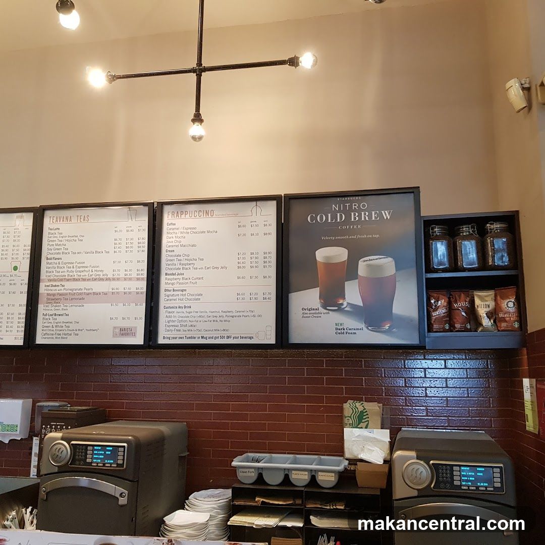 Starbucks interior counter area