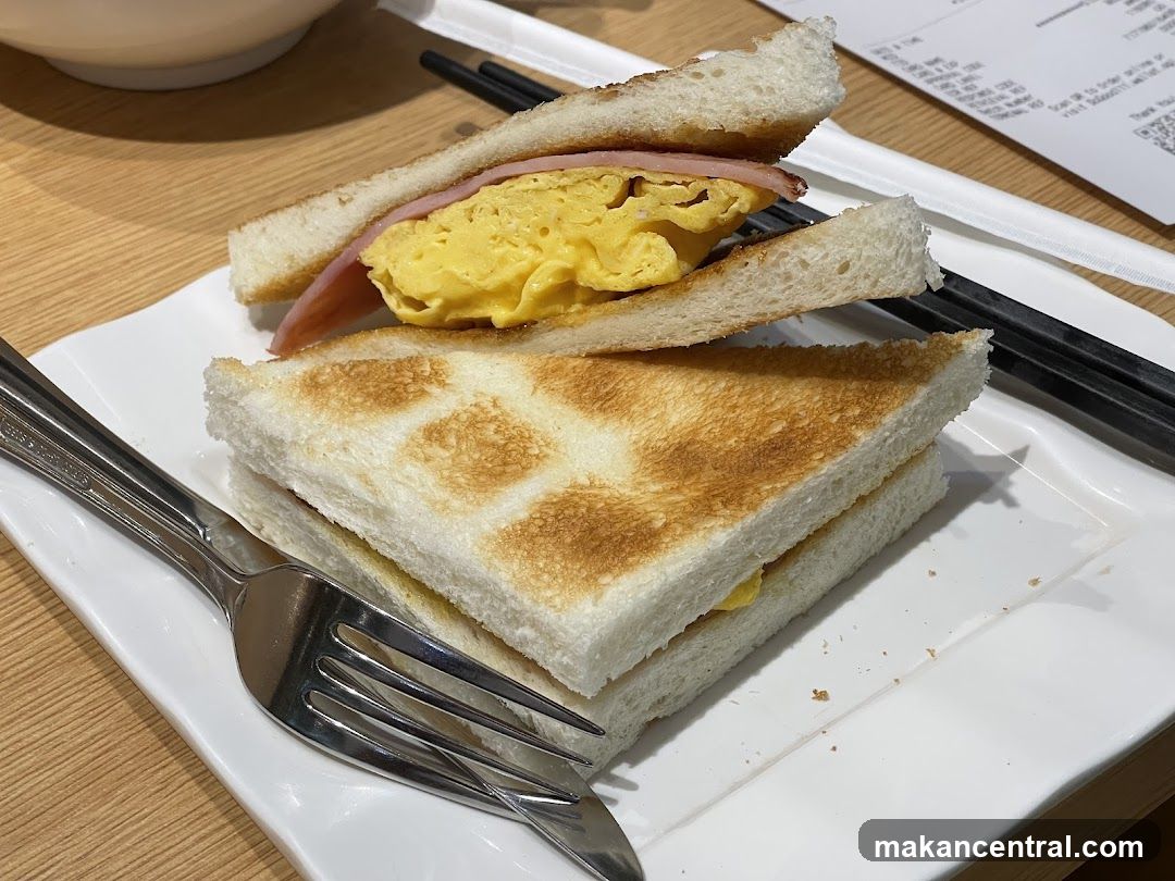 Toasted Sandwich on Plate
