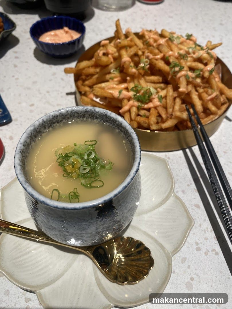 Dining Table with Food Items