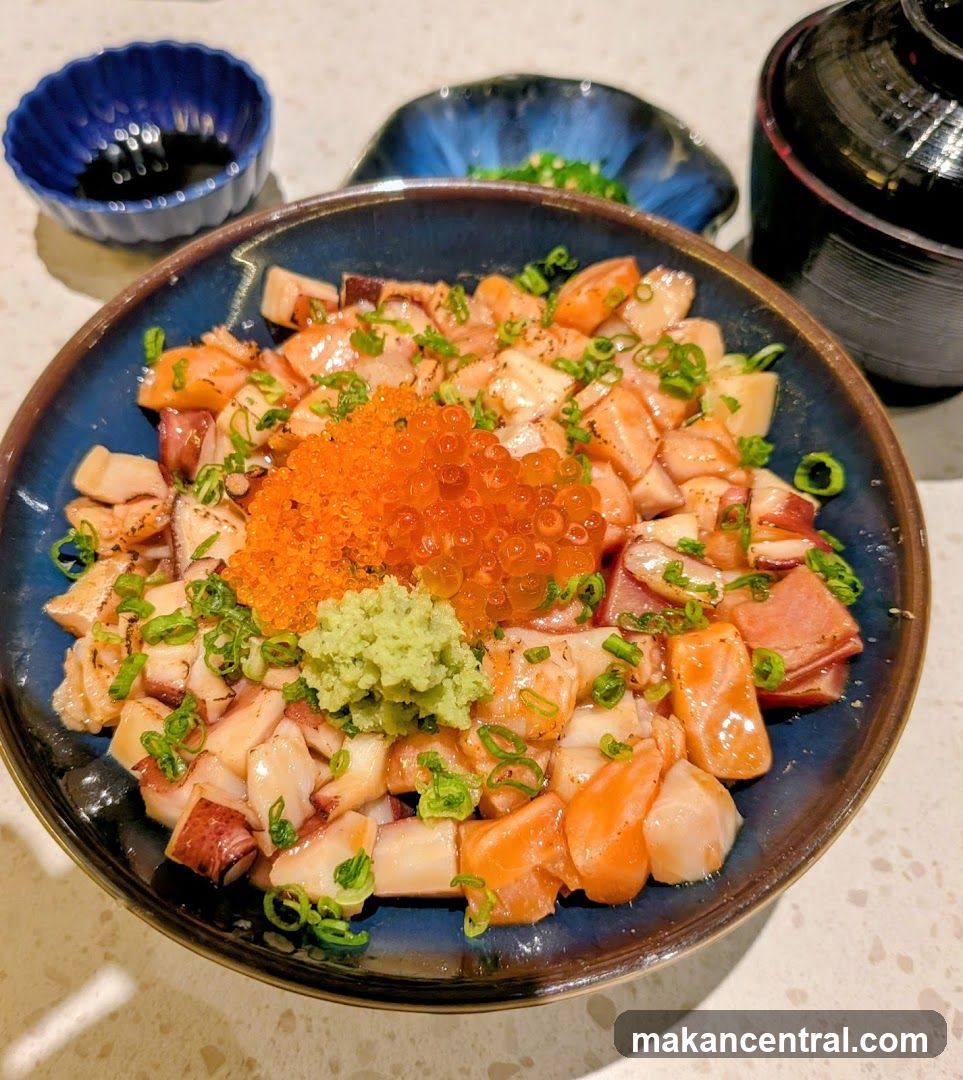 Seafood Donburi Dish