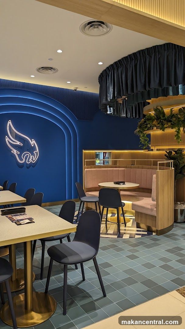 Interior of a modern café or restaurant