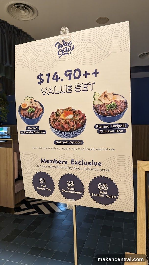 Waa Cow! Value Set Promotion Board