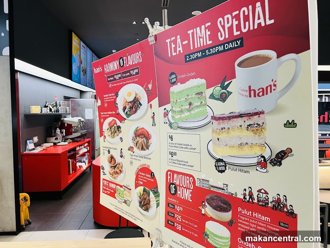 Han's Tea-Time Special Menu Board