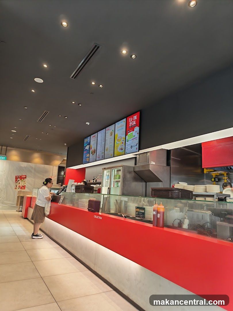 Restaurant interior counter area