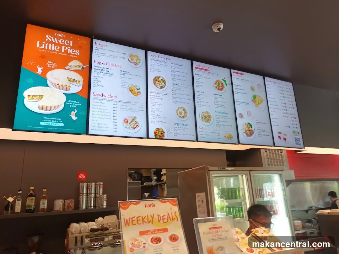 Han's Menu Board