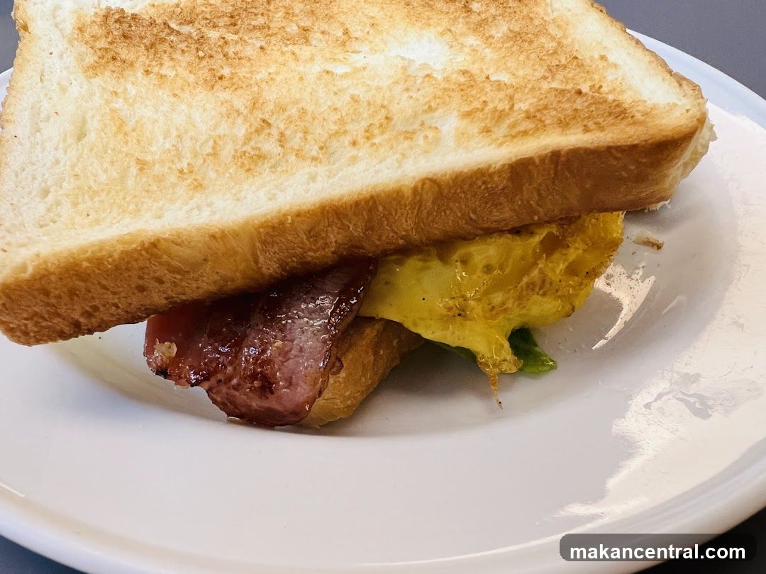 Toasted Sandwich on Plate