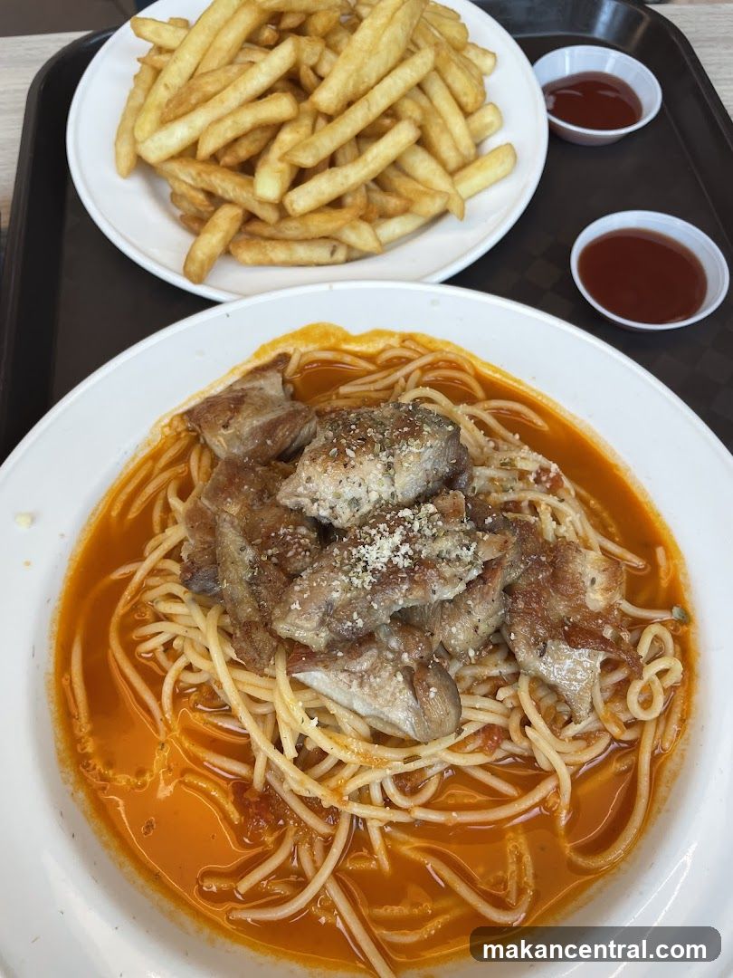 Food served on tray