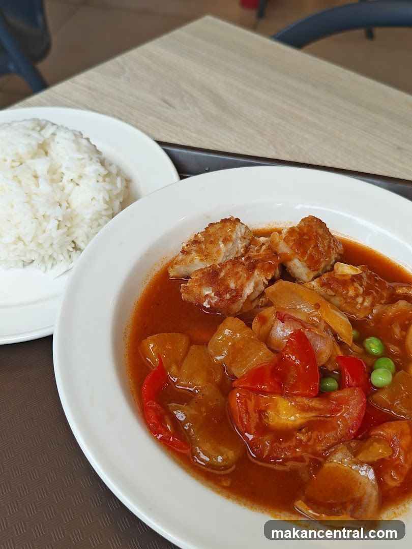 Food served at a dining table