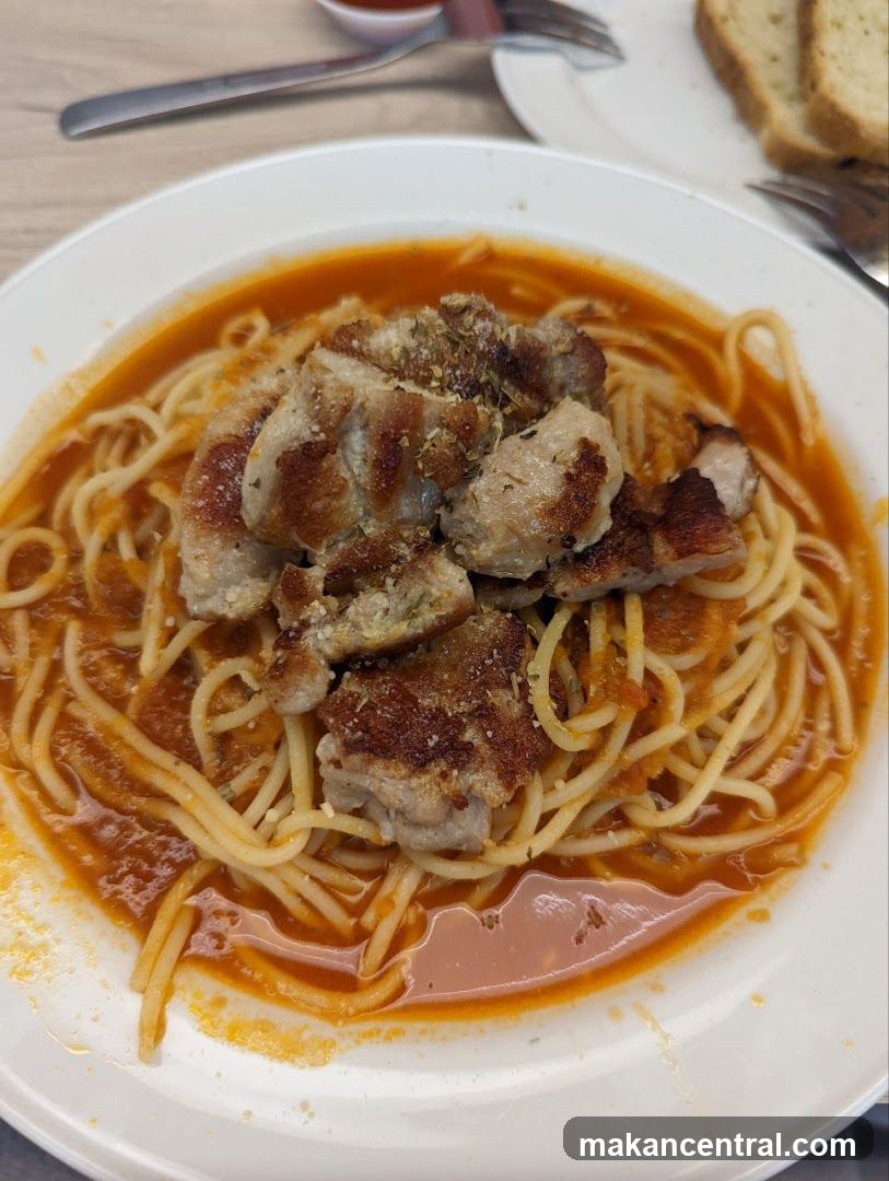 Spaghetti with meatballs