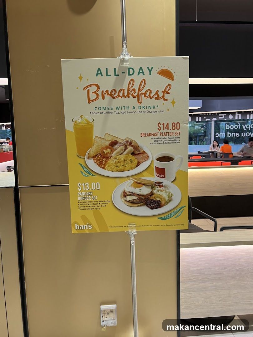 All-Day Breakfast Menu Board