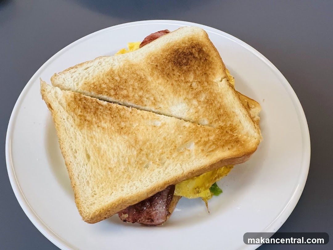 Toasted Sandwich on Plate