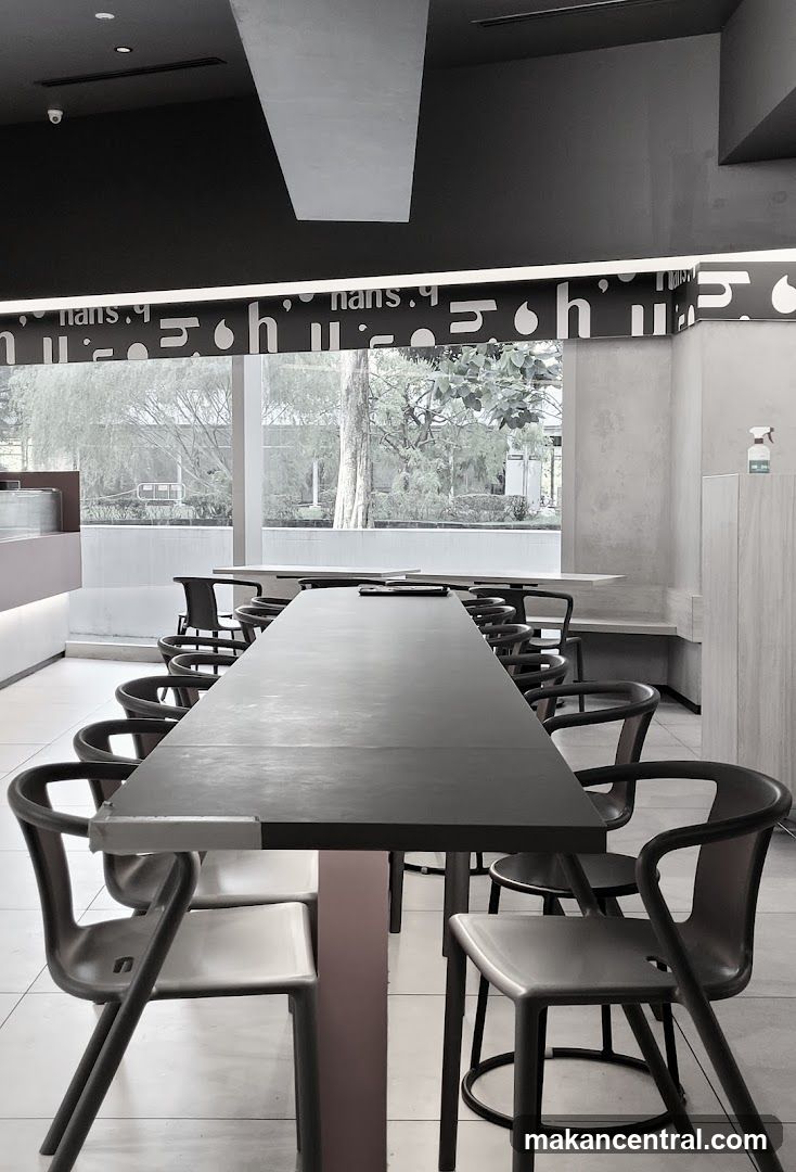 Interior of a modern dining space