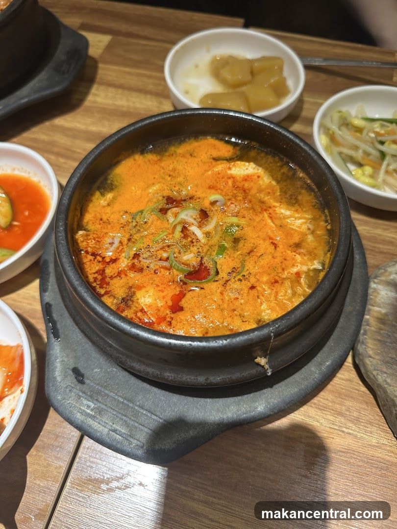 Dining Table with Korean Dishes